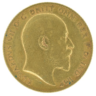 Lot 43 - King Edward VII, Half-Sovereign, 1910.