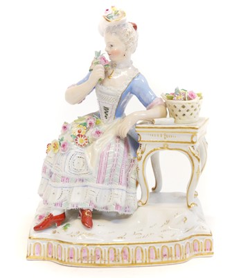 Lot 229 - A Meissen figure of smell from a set of the five senses