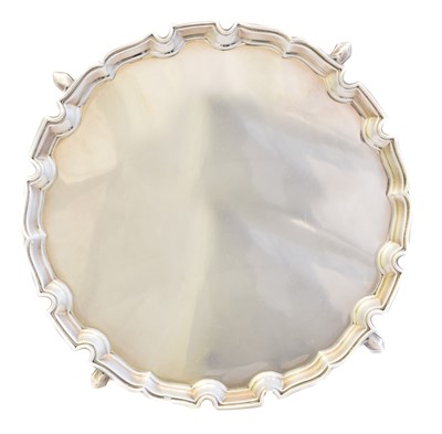 Lot 132 - A Victorian silver salver