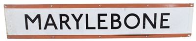 Lot 177 - Enamel Marylebone Sign