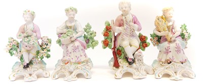 Lot 222 - Two pairs of Derby figures