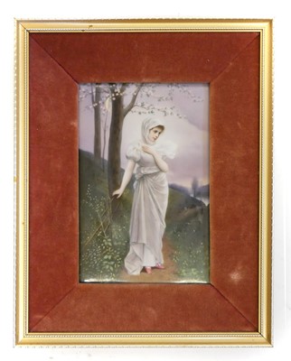 Lot 240 - German porcelain plaque