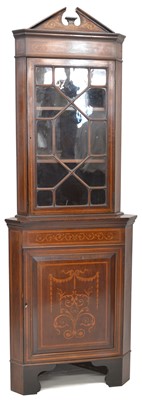 Lot 272 - Edwardian mahogany floor standing display cabinet