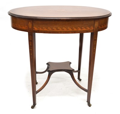 Lot 411 - Edwardian mahogany occasional table