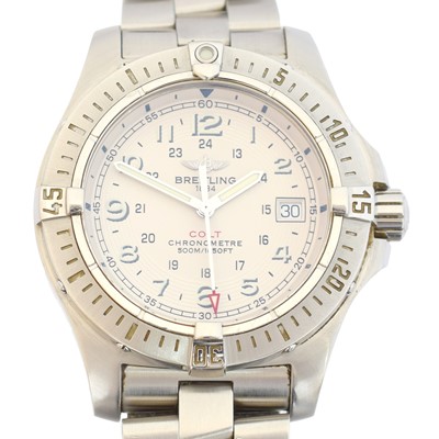Lot 163 - A stainless steel Breitling Colt quartz wristwatch