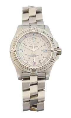 Lot 163 - A stainless steel Breitling Colt quartz wristwatch