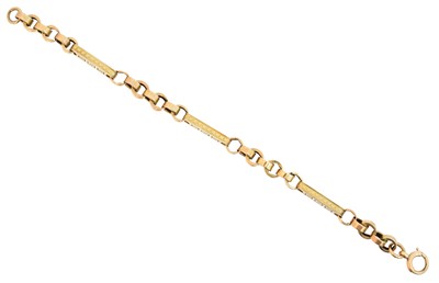 Lot 20 - A late Victorian fancy link chain