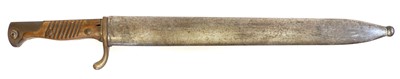 Lot 258 - German Mauser S.98/05 butcher bayonet and scabbard