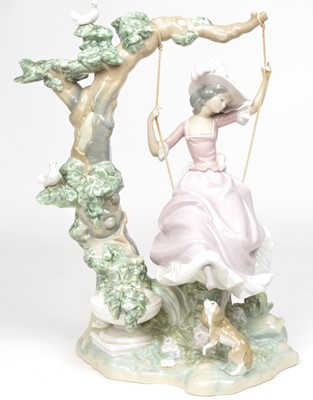 Lot 98 - Lladro Girl on a Swing