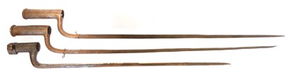 Lot 300 - Three socket bayonets