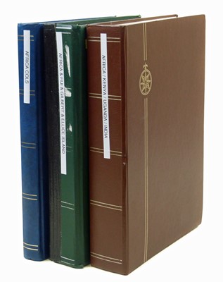 Lot 281 - Stamp collection in 3 stockbooks