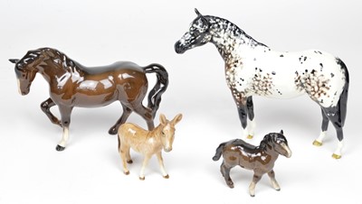 Lot 92 - 4 Beswick Equine Figures