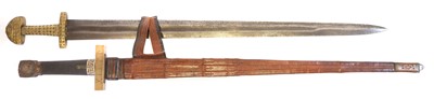 Lot 242 - Two Viking replica swords