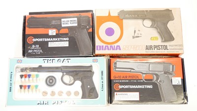 Lot 164 - Four boxed air pistols