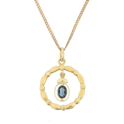 Lot 19 - A paste pendant