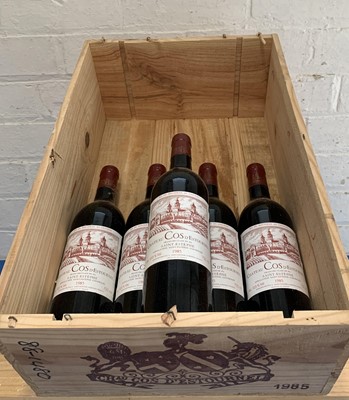 Lot 19 - 5 Bottles (in OWC) Chateau Cos d’Estournel Grand Cru Classe St Estephe 1985 (all i/n)