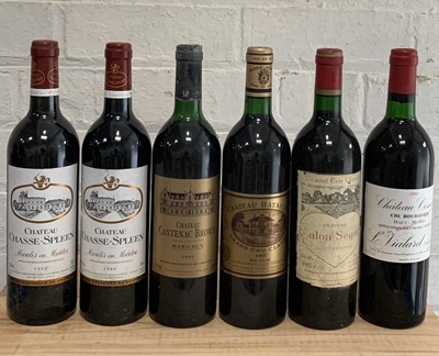 Lot 20 - 6 Bottles Fine Mature ‘Left Bank’ Clarets to include Classified Growths