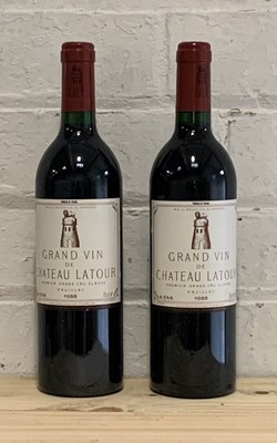 Lot 45 - 2 Bottles Chateau Latour Pauillac 1er Grand Cru Classe Pauillac 1988 (2 i/n)