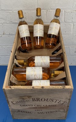Lot 68 - 24 Half bottles (in OWC) Chateau Broustet Grand Cru Classe Sauternes (Barsac) 1989