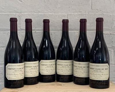 Lot 78 - 6 (3 +3) Bottles Corton Grand Cru ‘Clos du Roi’ Remoissenet Pere et Fils 1995