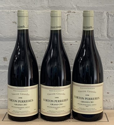 Lot 82 - 3 Bottles Corton Perrieres Grand Cru Vincent Girardin 1998