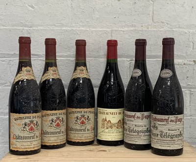Lot 105 - 6 Bottles Mixed Lot Chateauneuf du Pape