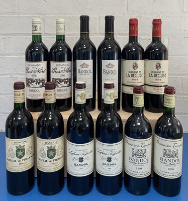 Lot 112 - 12 Bottles Fine Estate Bandol from 1998 Vintage