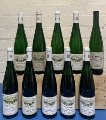Lot 129 - 10 Bottles Mixed Lot Brauneberger Pradikatwein from Fritz and Willi Haag