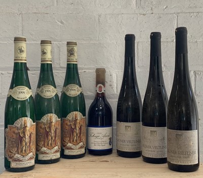 Lot 141 - 7 Bottles Mixed Lot Austrian Gruner Veltliner together with Royal Tokaji