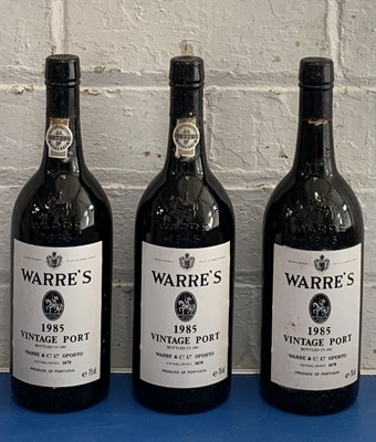 Lot 167 - 3 Bottles Warre’s Vintage Port 1985