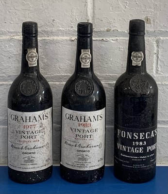Lot 173 - 3 Bottles Mixed Lot Fine Vintage Port