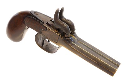 Lot 7 - Percussion double barrel pocket pistol