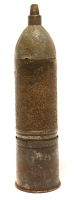 Lot 328 - German WWII inert  75mm shell and case.