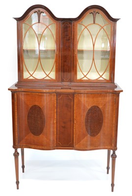 Lot 275 - Edwardian mahogany display cabinet