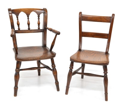 Lot 339 - Two child's chairs.