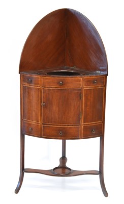 Lot 269 - Early 19th-century mahogany corner washstand