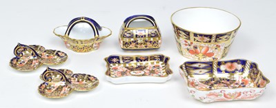 Lot 115 - 7 pieces of miniature Royal Crown Derby