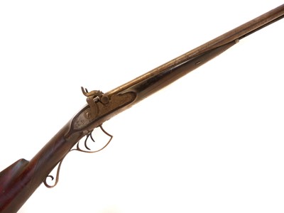 Lot 66 - Manton double 22 bore percussion shotgun