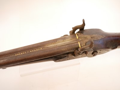 Lot 66 - Manton double 22 bore percussion shotgun