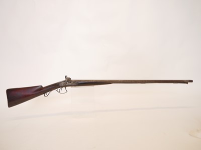 Lot 66 - Manton double 22 bore percussion shotgun