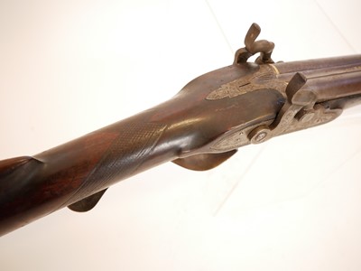 Lot 66 - Manton double 22 bore percussion shotgun