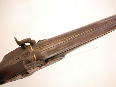 Lot 66 - Manton double 22 bore percussion shotgun