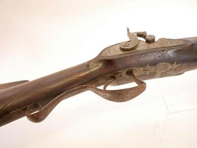 Lot 66 - Manton double 22 bore percussion shotgun