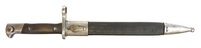 Lot 281 - M1892/93 bayonet and scabbard