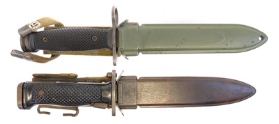 Lot 282 - Two bayonets and scabbards.