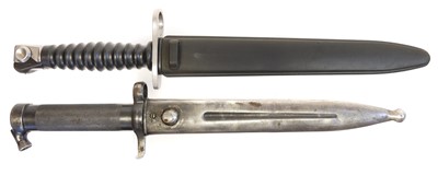Lot 286 - Two bayonets and scabbards.