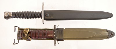 Lot 296 - Two bayonets and scabbards