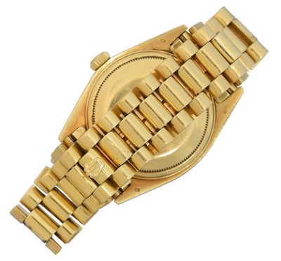 Lot 140 - An 18ct gold Rolex Oyster Perpetual Day Date wristwatch
