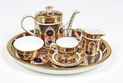 Lot 118 - Royal Crown Derby Imari 1128 pattern miniature tea set