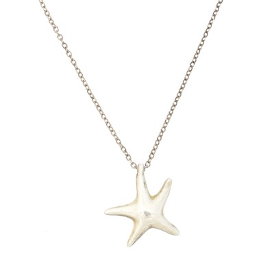 Lot 46 - A silver 'Starfish' necklace by Elsa Peretti for Tiffany & Co.